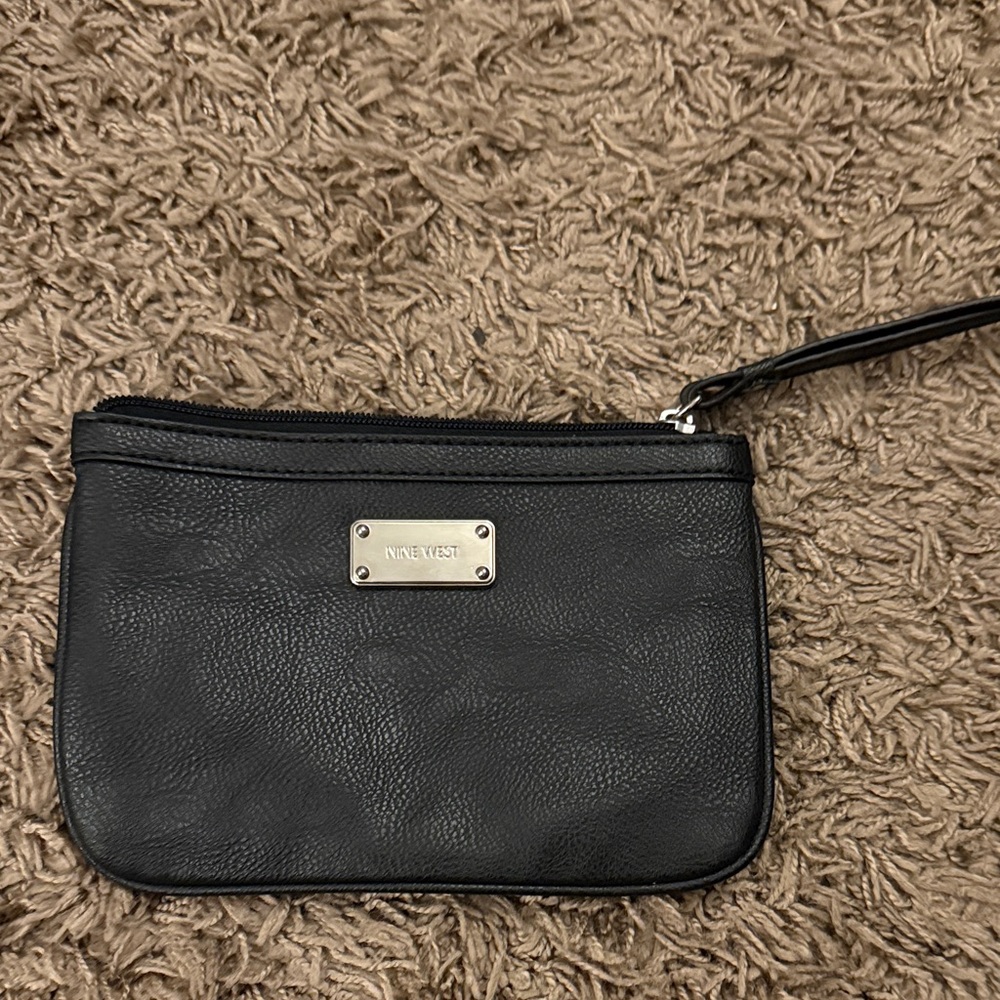 Nine West Elegant Black Wristlet Clutch